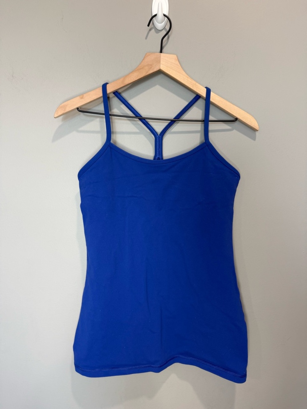 Lululemon Power Y Tank in a bright blue color size 8